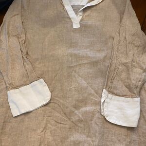 Vineyard Vines Linen Tunic Top Size Medium